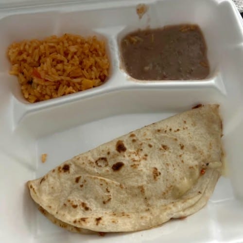 Cheese Quesadilla.